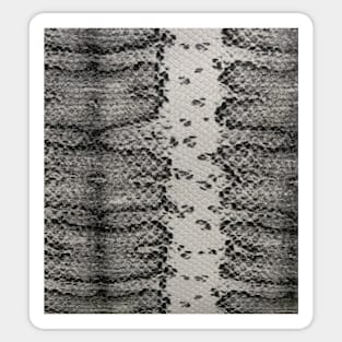 Photographic Image of Snake skin in Black and White Sticker